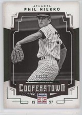 2015 Panini Cooperstown HOF Chronicles Green 4/10 Phil Niekro #75 HOF 12xz