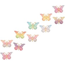 10pcs Butterflies Shape Resin Charms DIY Phone Case Charms Jewelry Ornament