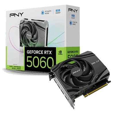 Pny Nvidia Geforce Rtx 5060 8Gb Gddr7 Grafikkarte 3840 Cuda Kerne 2280 Mhz Cor