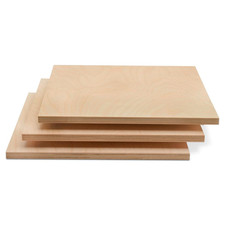 Baltic Birch Plywood 12x12x1/2" - Pack of 6, Ideal for Crafts CNC Cutting