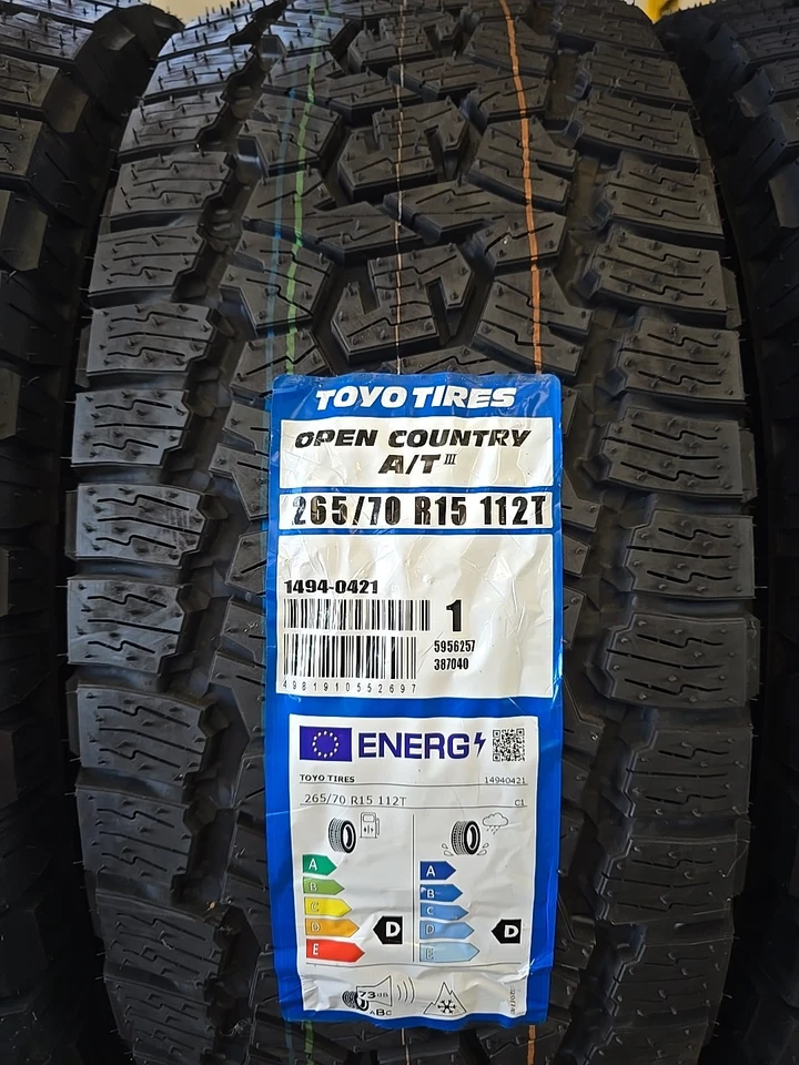 PNEUMATICI GOMME 4 STAGIONI TOYO OPEN COUNTRY A/T III 265/70 R15 112 T NUOVE  - Immagine 2 di 2