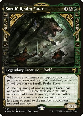 Sarulf, Realm Eater ** Showcase #330 ** Kaldheim - NM MTG