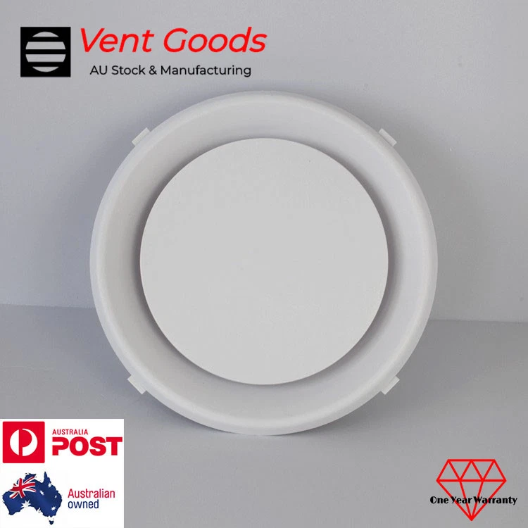 Paltech ABS Round Ceiling Diffuser Cone Diffuser 6 8 1012 Outlet Vent  Ducted | eBay