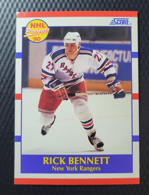 1990-91 Score American NHL Prospect RICK BENNETT New York Rangers ...