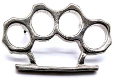 "Brass Knuckles" Collectible Vintage "PIN" Duster Biker Vest Hat Jacket 