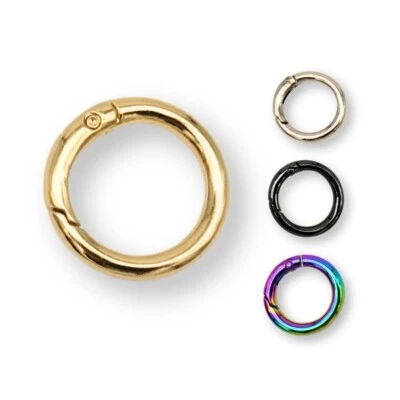 Karabiner Ring 20mm Gold, Silber, Schwarz,  - 1 / 5 / 10 Stk. - Bild 1 von 4