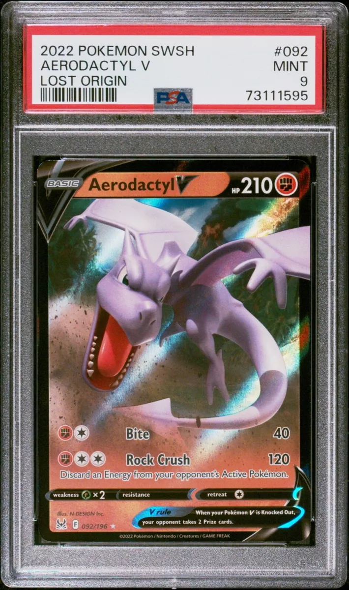 Aerodactyl V - Lost Origin - PSA 9