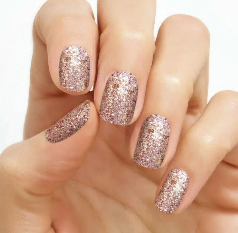 Color Street 100% Nail Polish Strips "Tokyo Lights" FMG082 Retired Glitter NEW!