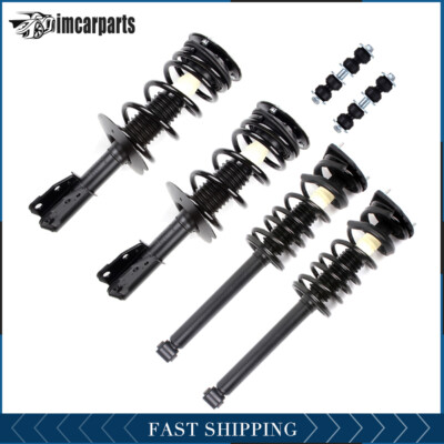 Front & Rear Strut Assembly + Sway Bar For 99-05 Pontiac Sunfire Chevy Cavalier