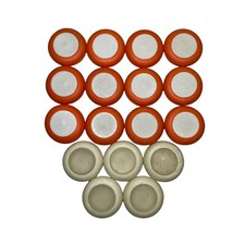 Nerf Vortex Orange And White Discs Lot of 17