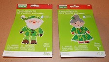 Christmas Craft Foam Activity Kits Creatology 50pc 2pack Camo Mr  Mrs Santa 93D