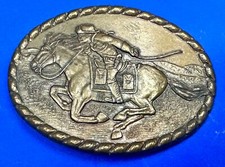 Pony Express Us Mail Rider - Mervyn's Vintage 1981 Commemorative Belt Buckle