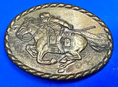 Pony Express Us Mail Rider - Mervyn's Vintage 1981 Commemorative Belt Buckle