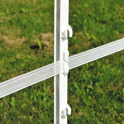 20 X WHITE 5FT POLY POSTS 156cm Tall Electric Fence 4ft 8" Plastic