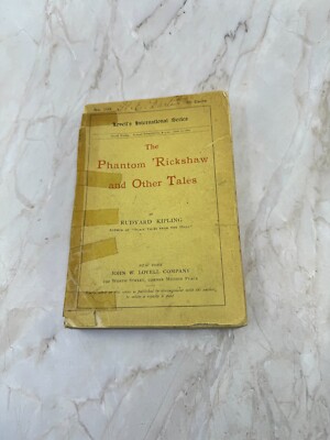 1890 Book Rudyard Kipling The Phantom Rickshaw And Other Tales