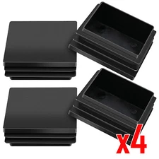 2" Square Tube End Plug Tubing Cap Plug 2X2 Tubing Blanking Insert Plug Black US