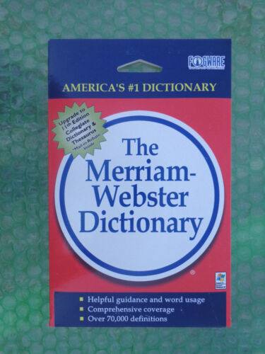 Merriam-Webster Dictionary CD-ROM ( New Factory Sealed) - Picture 1 of 2