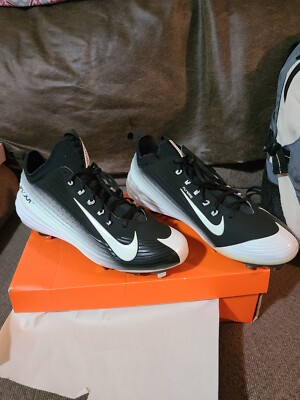 Nike Lunar Vapor Trout Black/White Metal Baseball Cleats Mens sz 13 (New)w/o box