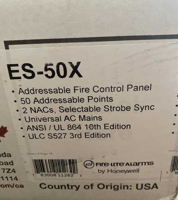 Firelite Es-50x Fire Alarm Control Panel for sale online | eBay