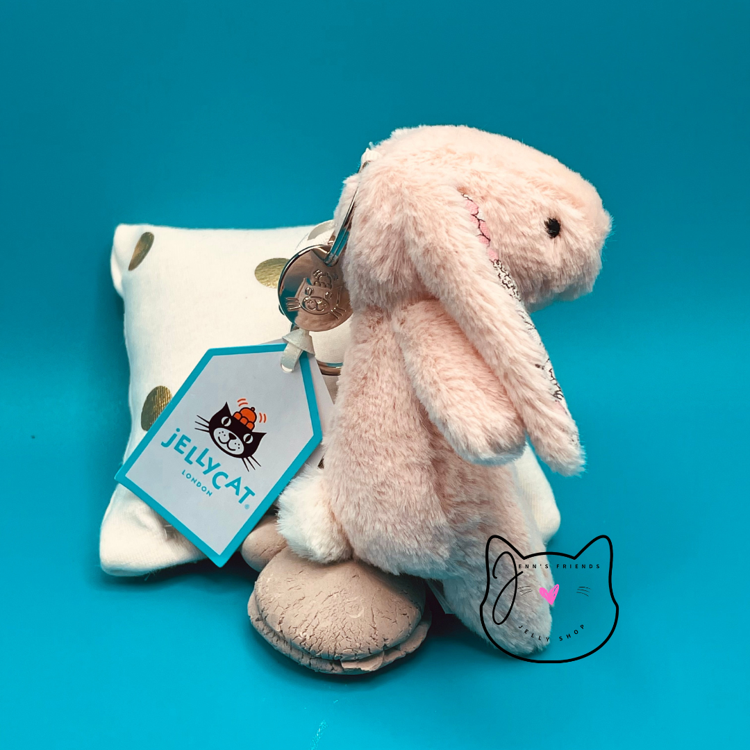 Jellycat BLOSSOM BLUSH BUNNY BAG CHARM New BNWT RETIRED Keychain