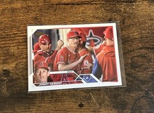 JIMMY HERGET 2023 Topps Series 1 GOLDEN MIRROR IMAGE VARIATION SSP #254 ANGELS