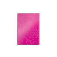 Leitz Notizbuch Din A5 Liniert Hardcover Pink Metallic 80 Seiten Wow Schreibbuch
