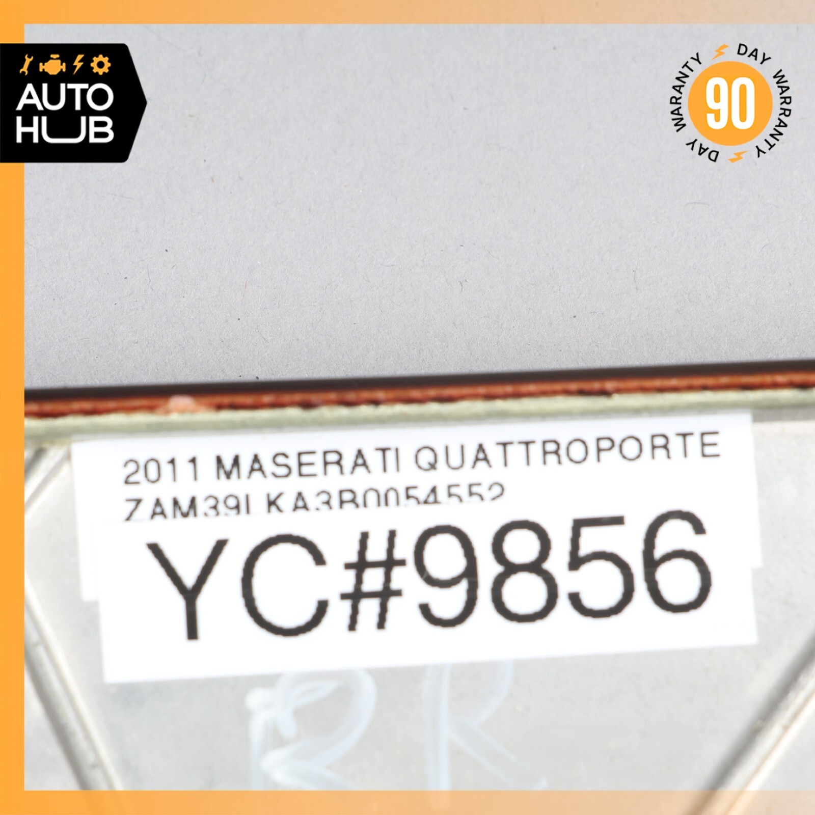 03-13 Maserati Quattroporte M139 Rear Right Side Door Panel Trim Panel Wood OEM