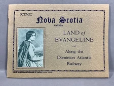 Nova Scotia Land Of Evangeline Dominion Atlantic Railway Booklet Railroad