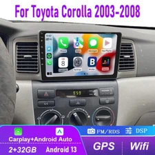 For Toyota Corolla 2003-2008 Android 13 Car Stereo Radio GPS Navi Player WIFI BT