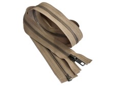 YKK 5 Antique Brass Medium Weight Metal Jacket Zipper Separating 15" or 16"