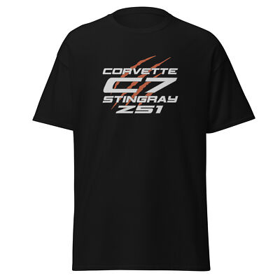 Premium T-Shirt For Chevrolet Corvette C7 Stingray Z51 Car Fans Birthday Gift