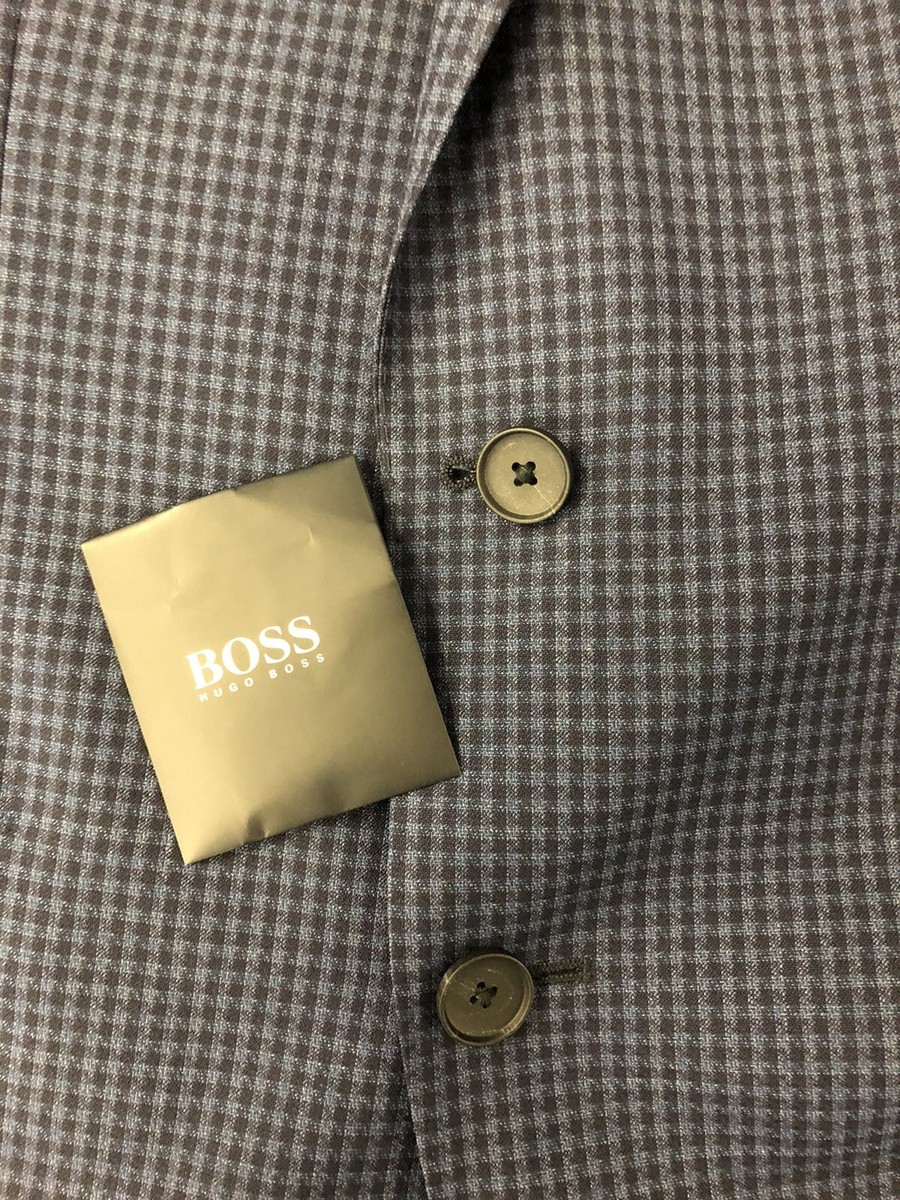 🌟Hugo Boss 🌟Lanificio TESSE Biella 2 Button Blazer Blue Mens