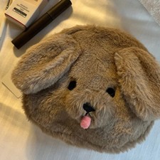 Brown Puppy Makeup Pouch