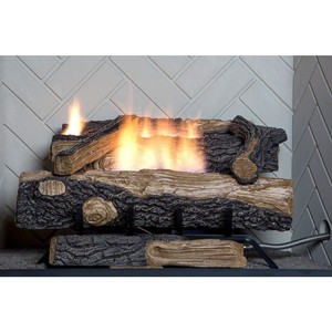Natural Gas Fireplace Logs Vent Free 24in Diy Insert Manual Heat