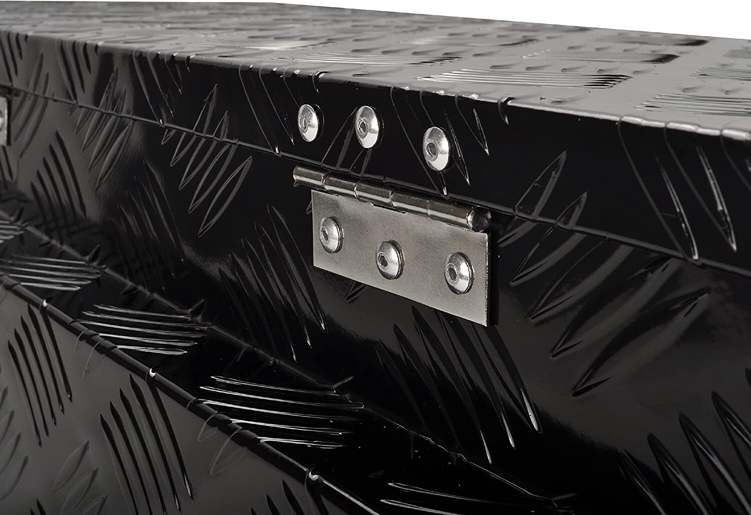 34"x14.5"x15" Aluminum Trailer Tongue Tool Box Toolbox Truck Bed Storage Black