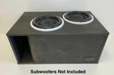 Gately Audio Subwoofer Enclosure 2 X 15" Ported Sub Box 7.0 CF Subs Up Port Back