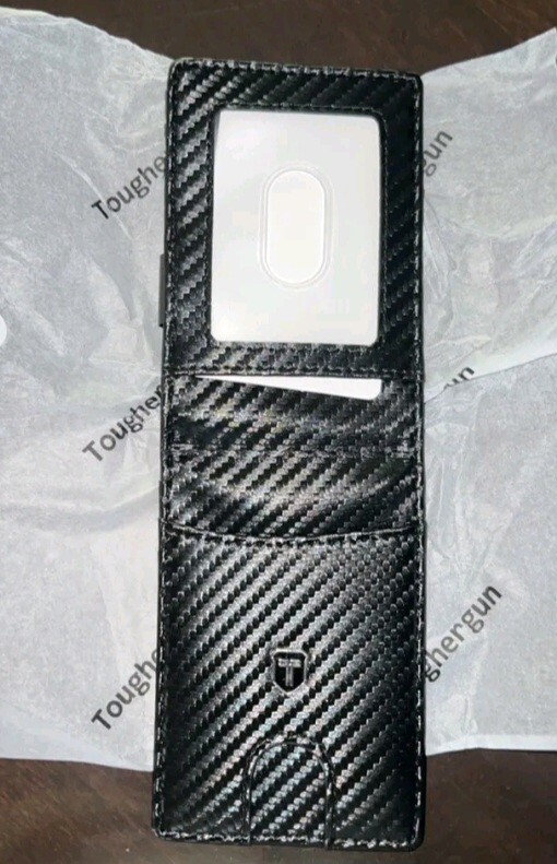 RFID Blocking Slim Men's Wallet with Money Clip and ID Window by TougherGun BLK