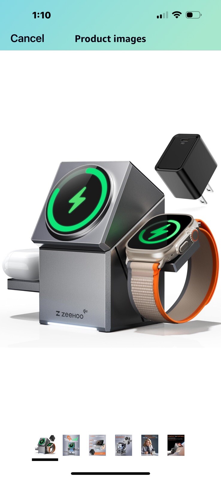 Wireless Charging Station For Apple Watch,iPhones-image