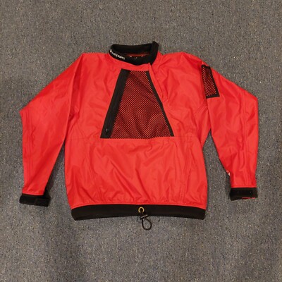 Kayaking White Rapids Paddling Jacket Waterproof Breathable Men Size Small Red