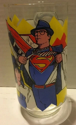 1978 Pepsi Vintage Lois Lane Superman The Movie Pepsi promo glass NOS case fresh