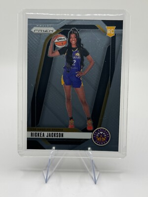 #ad #ad 💜💛 2024 Panini WNBA Prizm RICKEA JACKSON Variation Rookie RC LA Sparks #144 $1.00