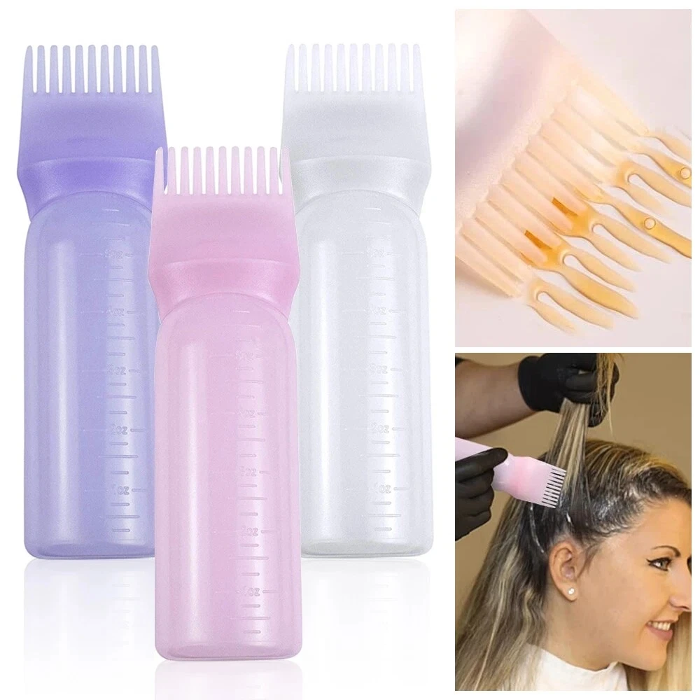 Dyeing Shampoo Bottle Oil Comb Hair Tools Hair Dye Applicator Brush Bottles