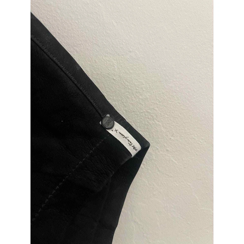 Pantalones Cortos One Teaspoon XS/S Gamuza Cuero Negro Grunge Gótico Sueltos NUEVOS $260 Foto 2 de 4