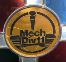 Fensterbild / Bleiverglasung Mech.Div.11 - Pfullendorf Bundeswehr