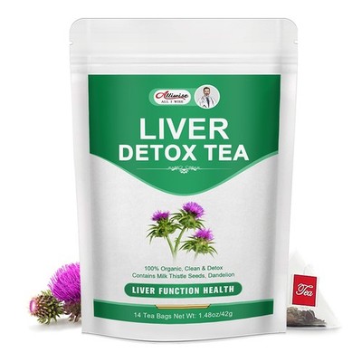 Milk Thistle Turmeric Fennel Tea   Liver Cleanse & Detox Support , Herba