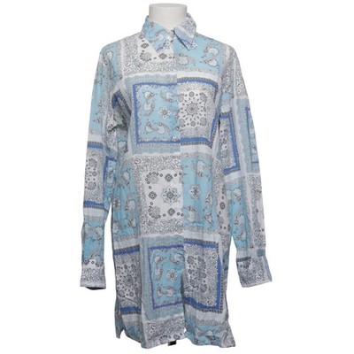 Robert Friedman, Hemd, Größe: XL, Blau/Weiß/Grau, Baumwolle, Paisley, Damen #E6x
