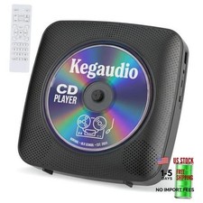 CD Player Portable Bluetooth Rechargeable: CD Players for Home with Black