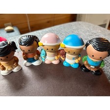 Vintage Fisher-Price Little People Family Figures Set Of 5