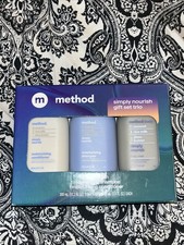 Method Body Wash and Hair Care Gift Set, Simply Nourish, 3.4 oz Travel Size...