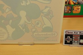 # MARIO & YOSHI NES # Schaufenster Werbung Kleber Reklame Nintendo Kiosk Demo